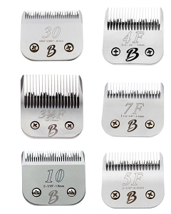 Bucchelli A Series #3¾F, #4F, #5F, #7F, #10 & #30 Clipper Blade Bundle