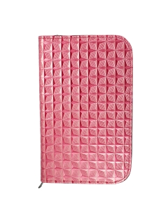 Pink Geometric Pattern Zippered Shear Case